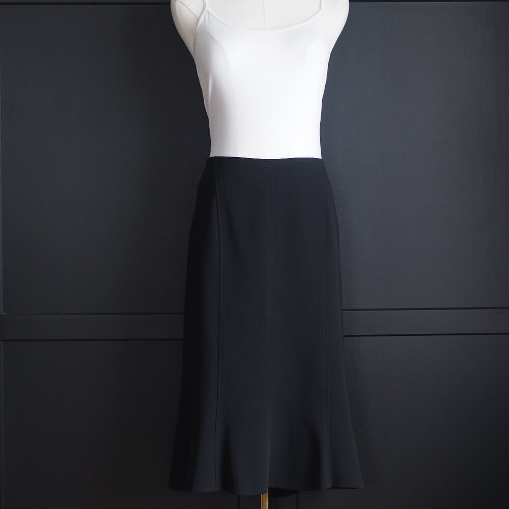 Louben | NWT Vintage Black Flutter Skirt